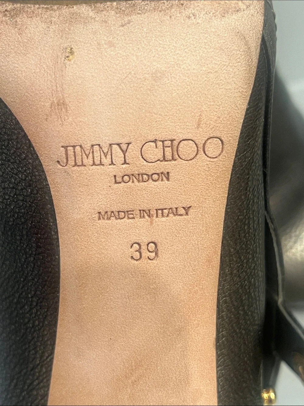 JIMMY CHOO Bronze Metallic Leather Ankle Bootie-GREAT CONDITION